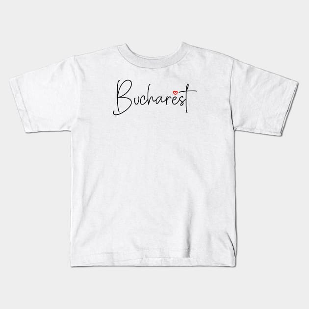 Bucharest Kids T-Shirt by finngifts